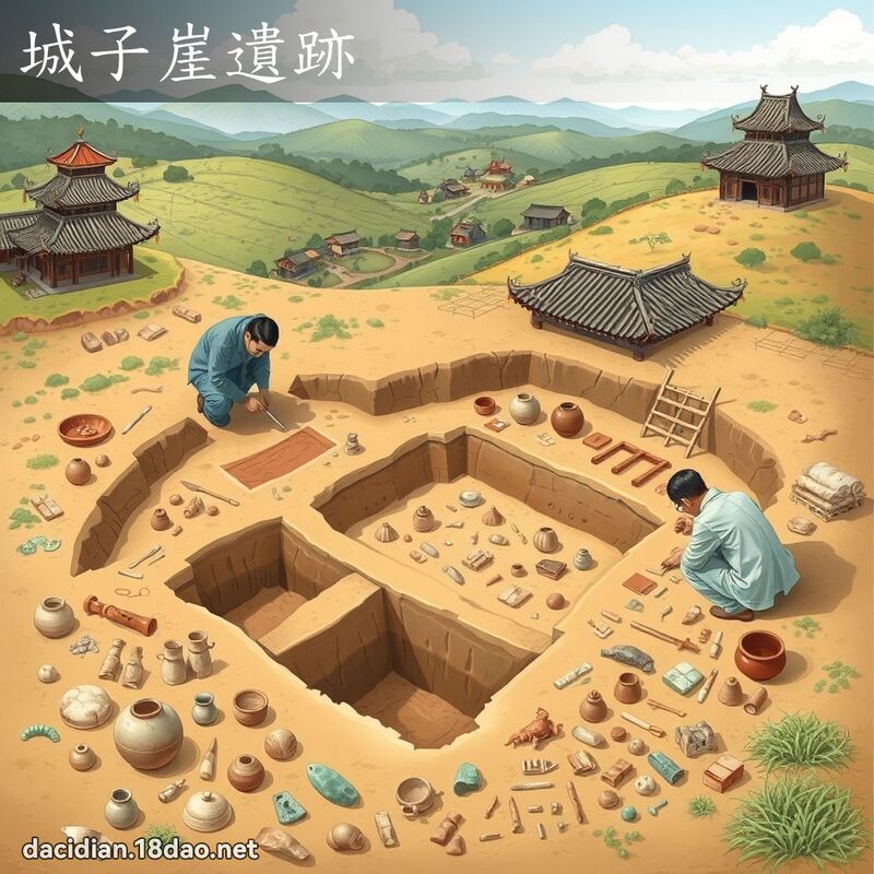 城子崖遺跡 - 國語大辭典配圖