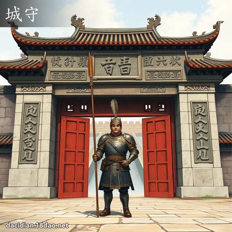 城守 - 国语大辞典配图