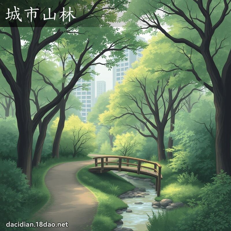 城市山林 - 国语大辞典配图