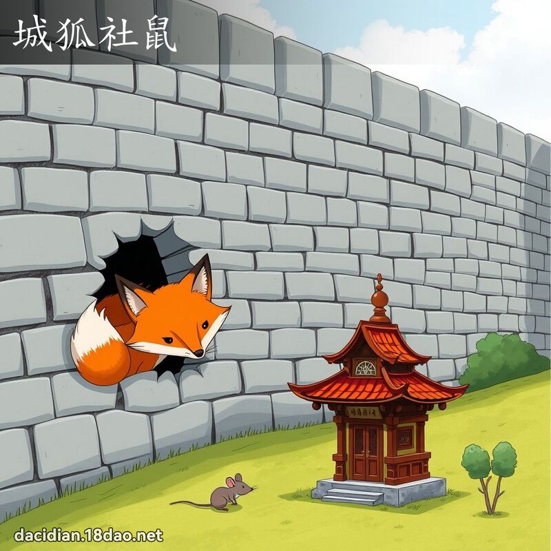 城狐社鼠 - 國語大辭典配圖