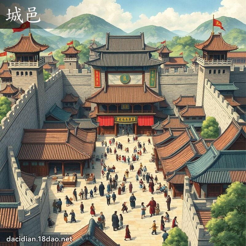 城邑 - 國語大辭典配圖