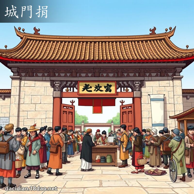 城门捐 - 国语大辞典配图