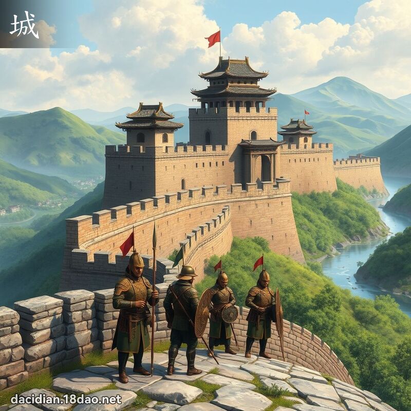 城 - 國語大辭典配圖