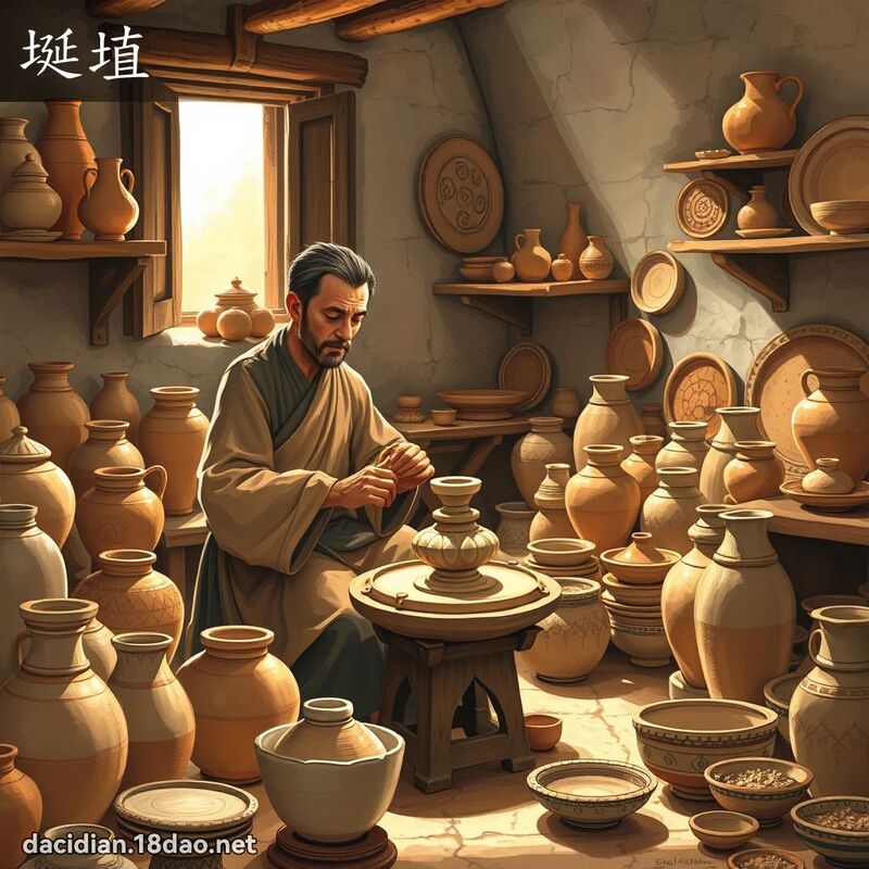 埏埴 - 國語大辭典配圖