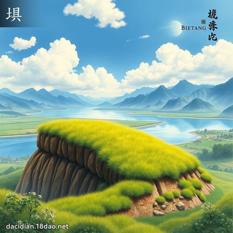 埧 - 國語大辭典配圖
