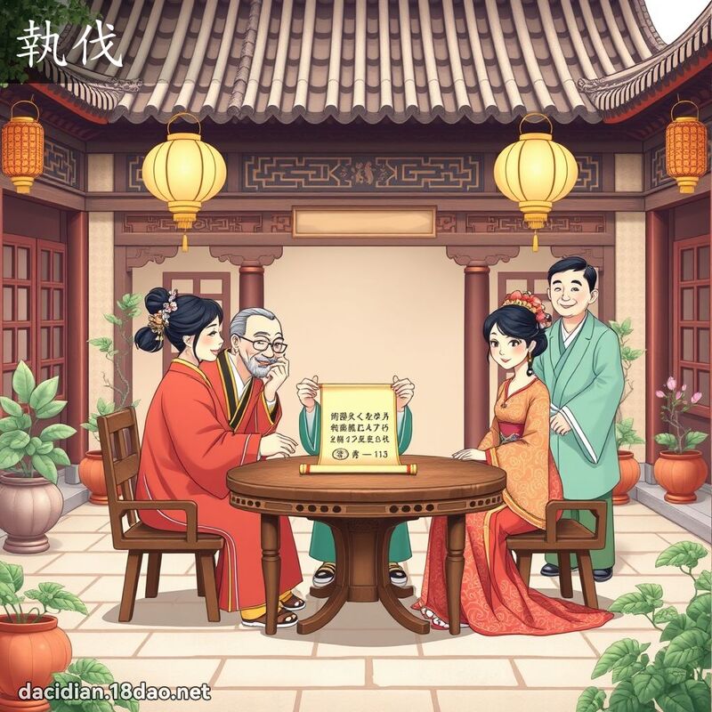 執伐 - 國語大辭典配圖