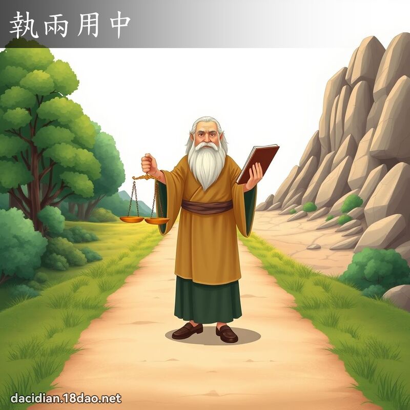 執兩用中 - 國語大辭典配圖