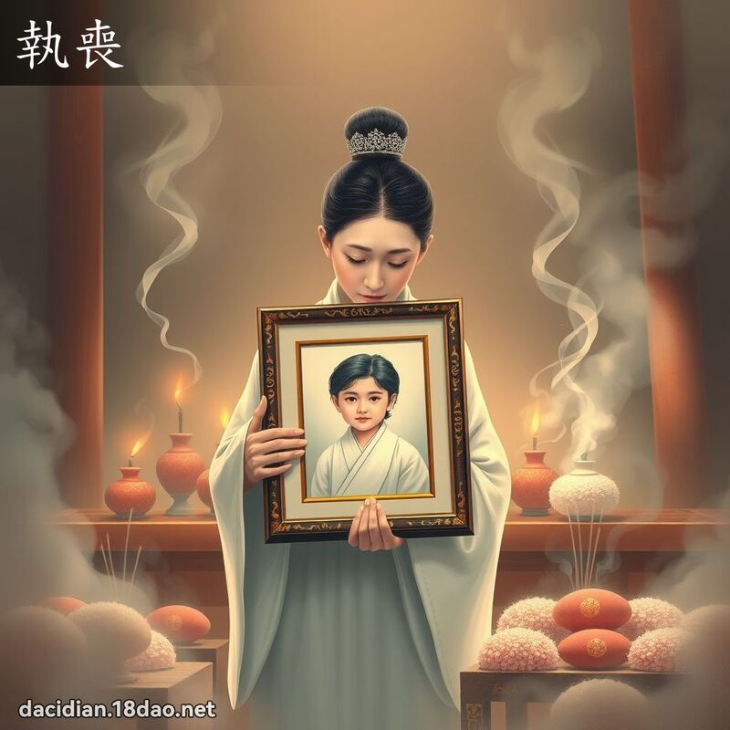 執喪 - 國語大辭典配圖