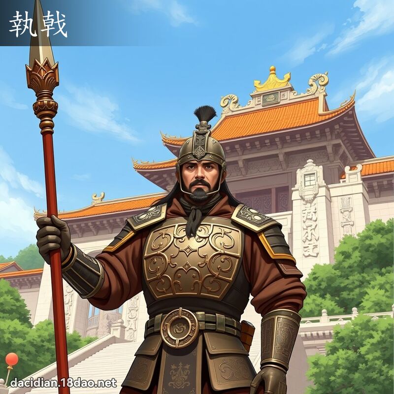 執戟 - 國語大辭典配圖