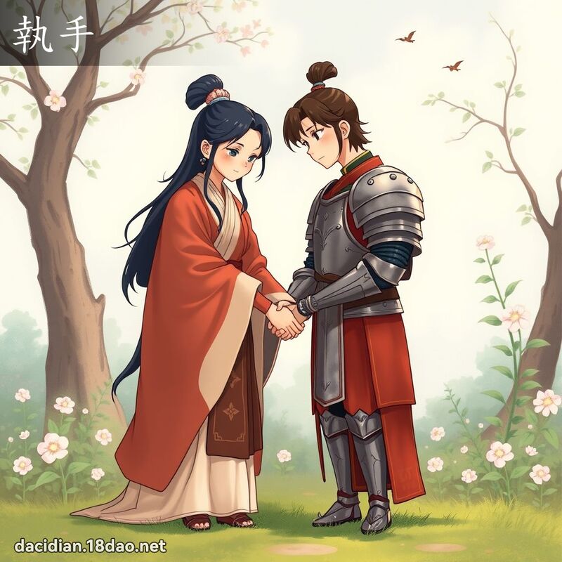 執手 - 國語大辭典配圖