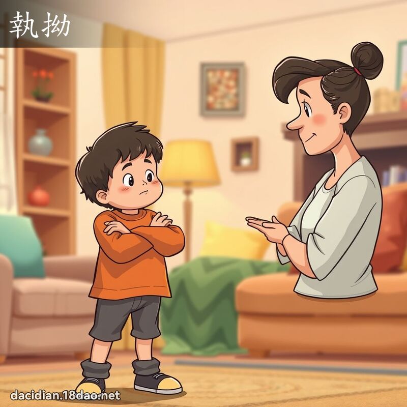 執拗 - 國語大辭典配圖