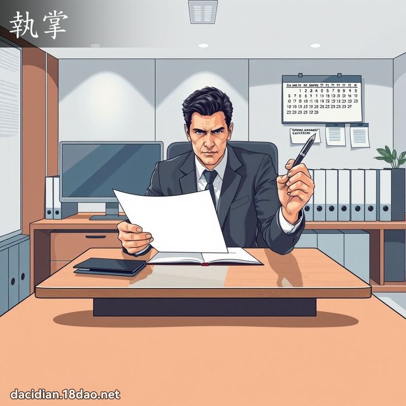 執掌 - 國語大辭典配圖