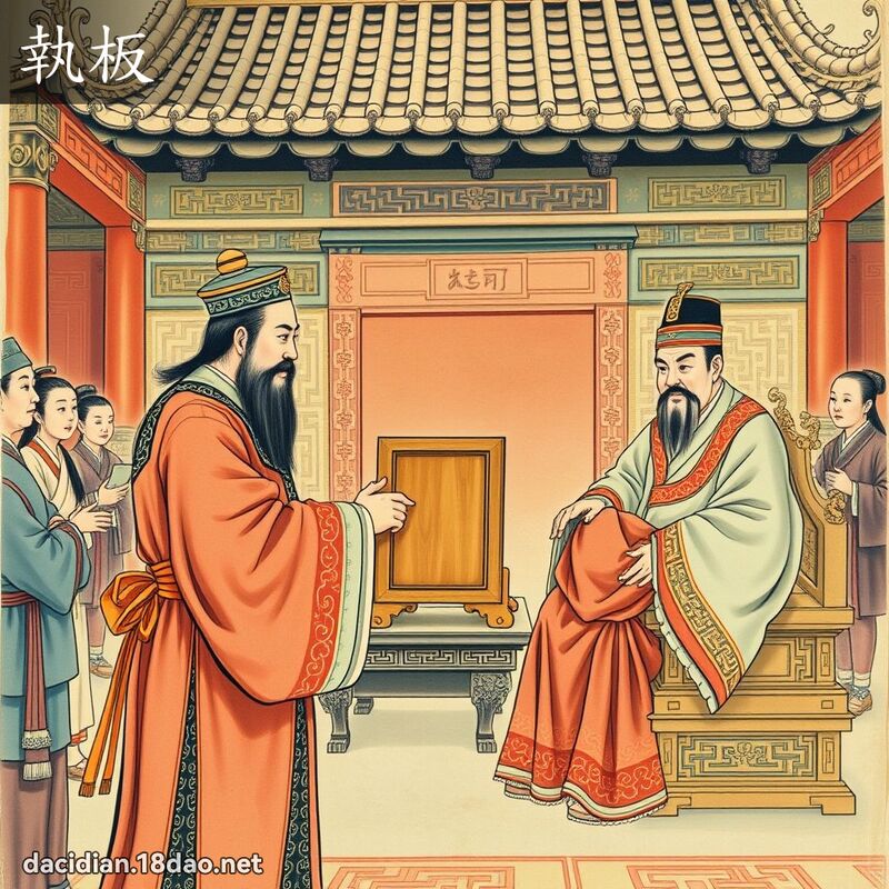 執板 - 國語大辭典配圖