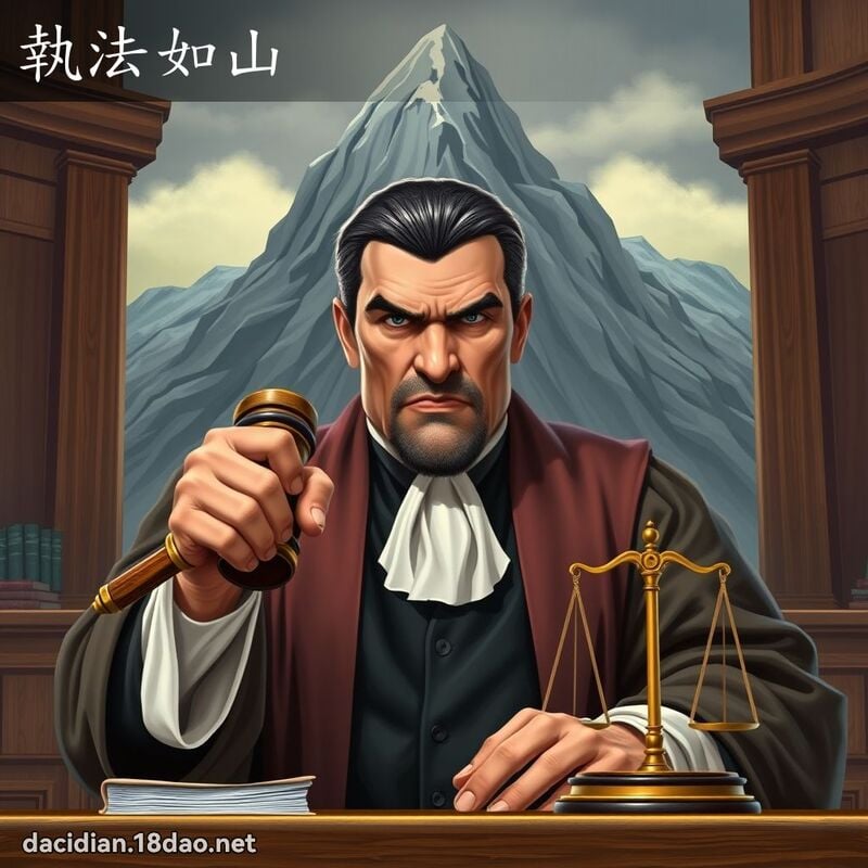 执法如山 - 国语大辞典配图