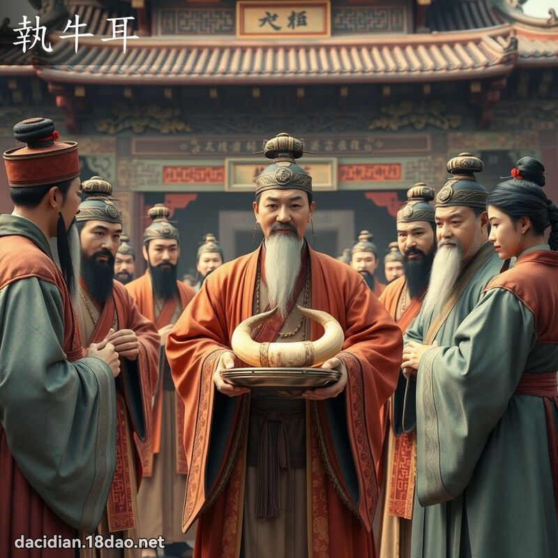 执牛耳 - 国语大辞典配图
