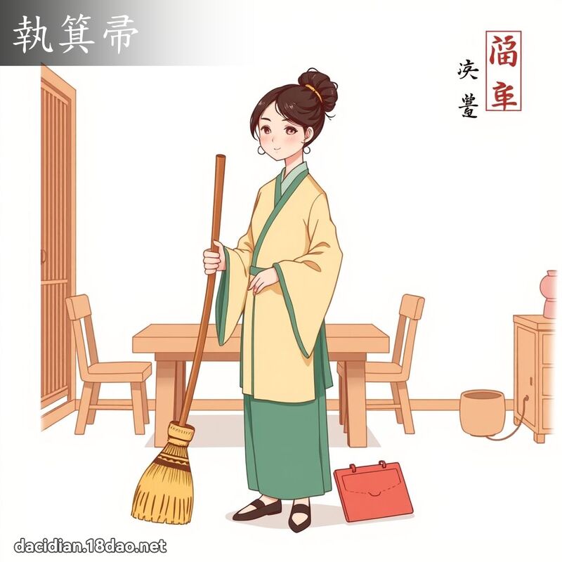 執箕帚 - 國語大辭典配圖