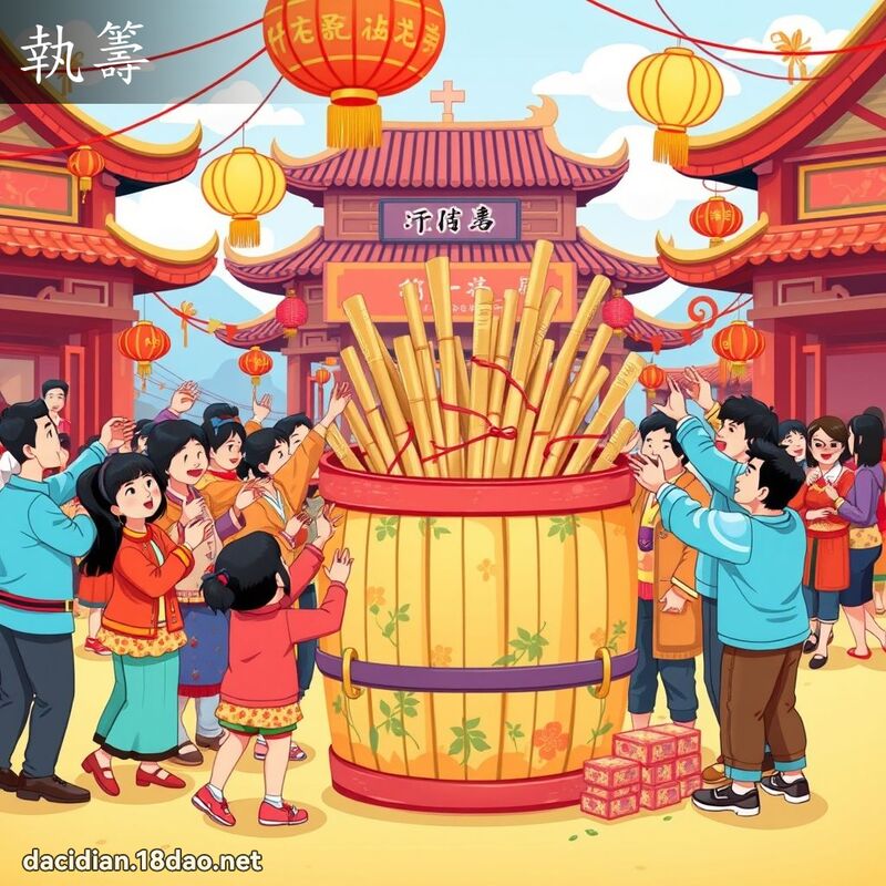 執籌 - 國語大辭典配圖