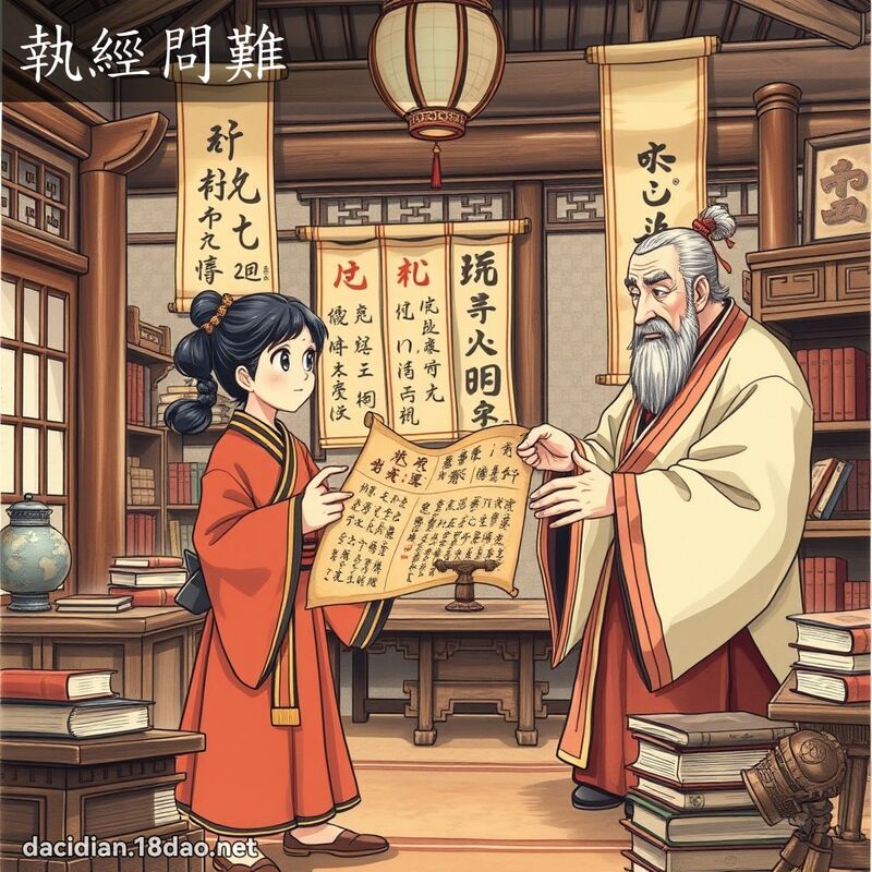 執經問難 - 國語大辭典配圖
