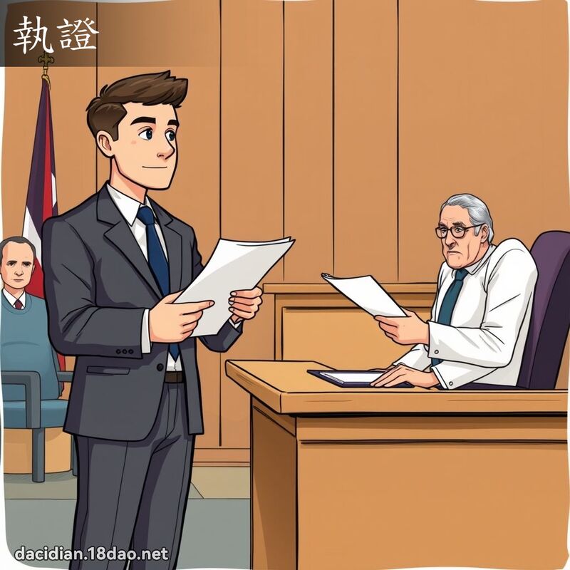 執證 - 國語大辭典配圖