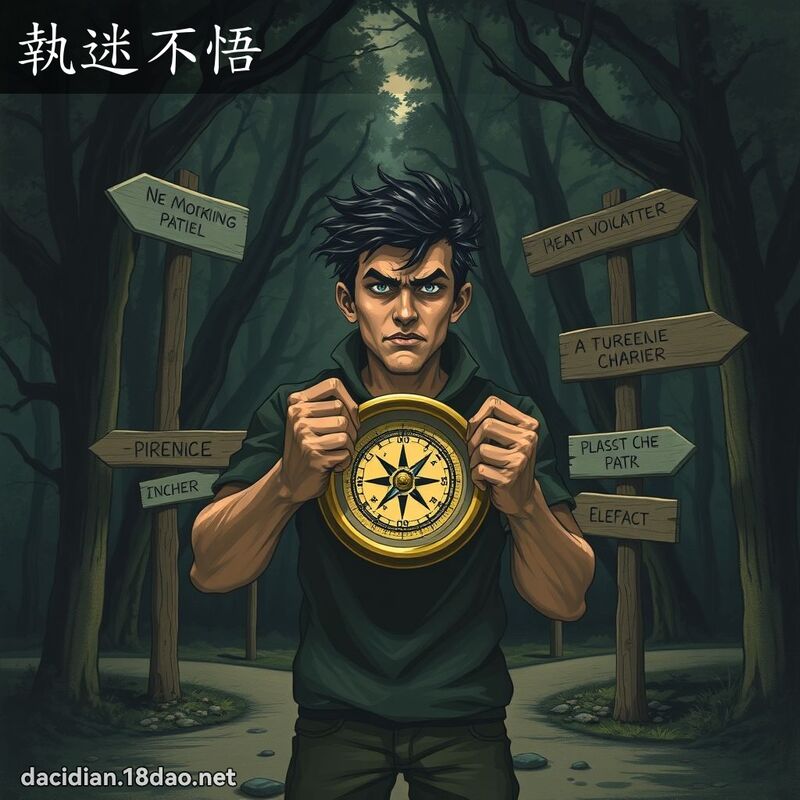 执迷不悟 - 国语大辞典配图