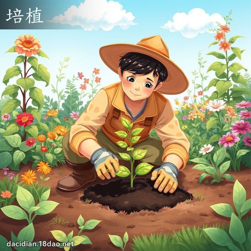 培植 - 国语大辞典配图