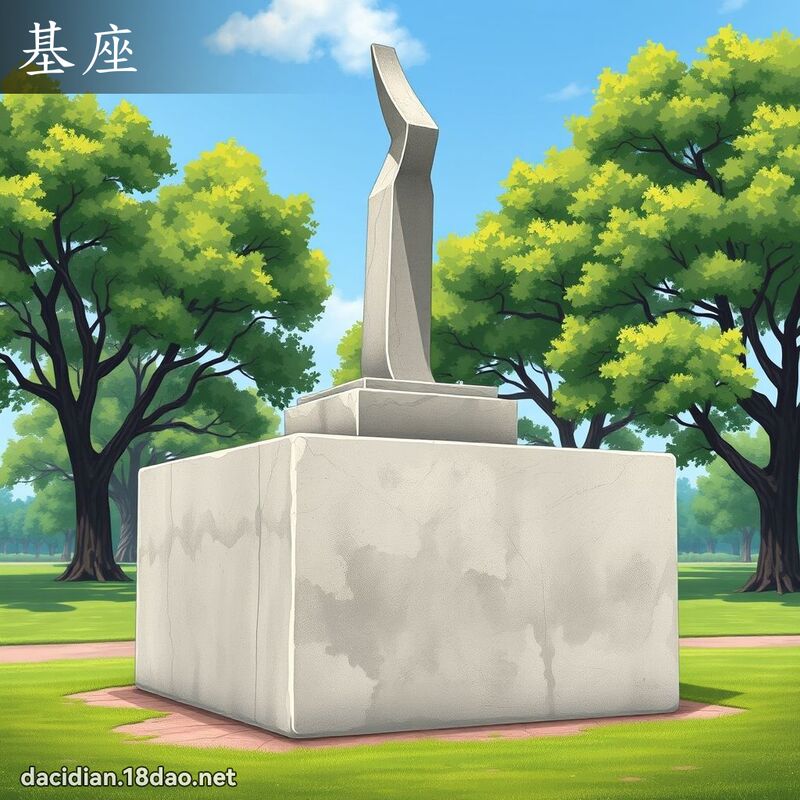 基座 - 國語大辭典配圖