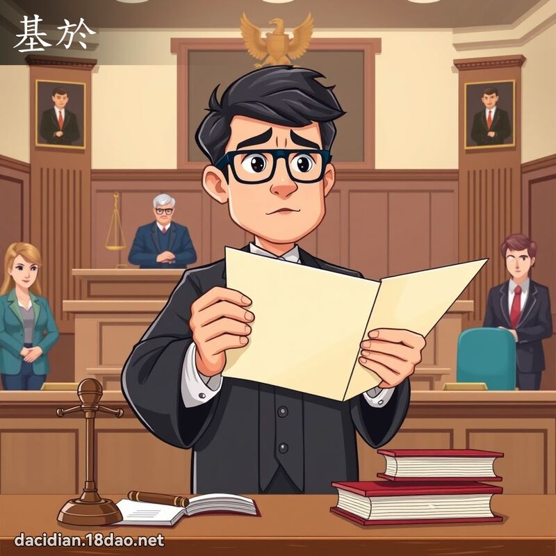 基於 - 國語大辭典配圖