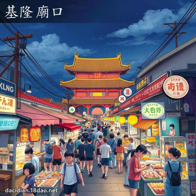 基隆廟口 - 國語大辭典配圖