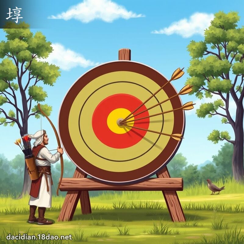 埻 - 國語大辭典配圖