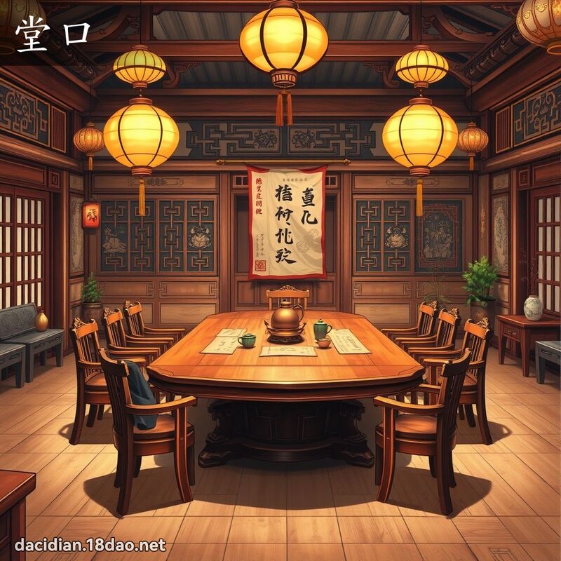 堂口 - 國語大辭典配圖