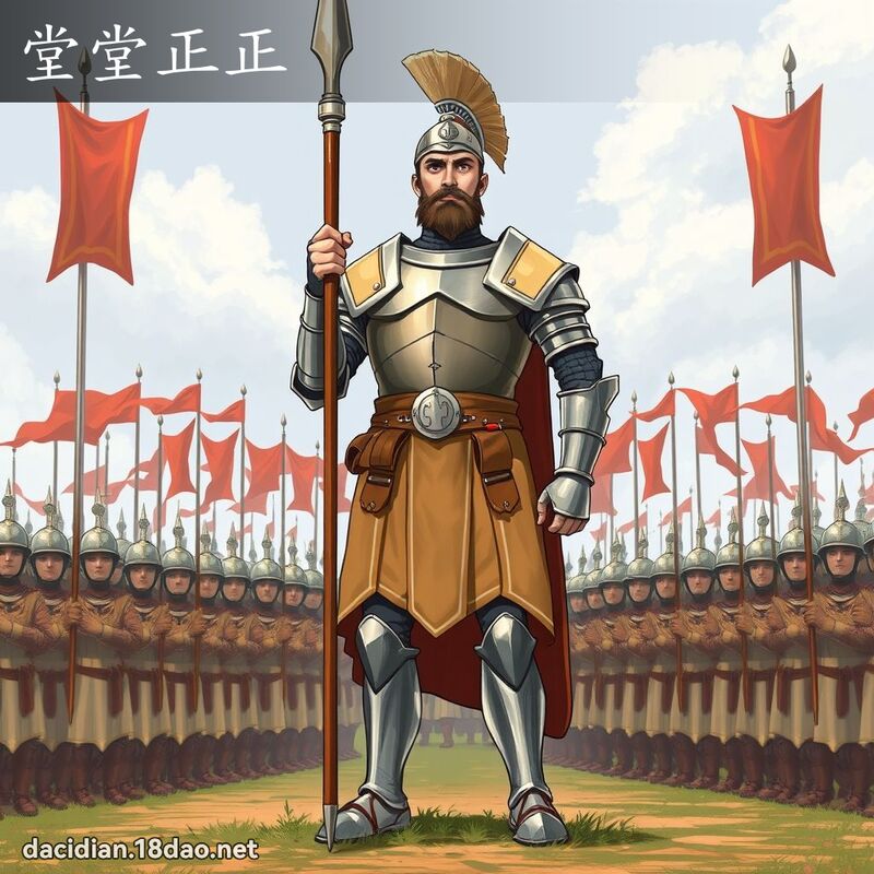 堂堂正正 - 国语大辞典配图