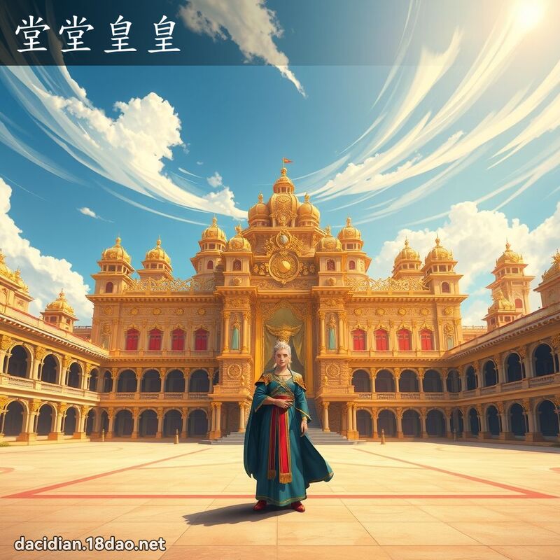 堂堂皇皇 - 國語大辭典配圖
