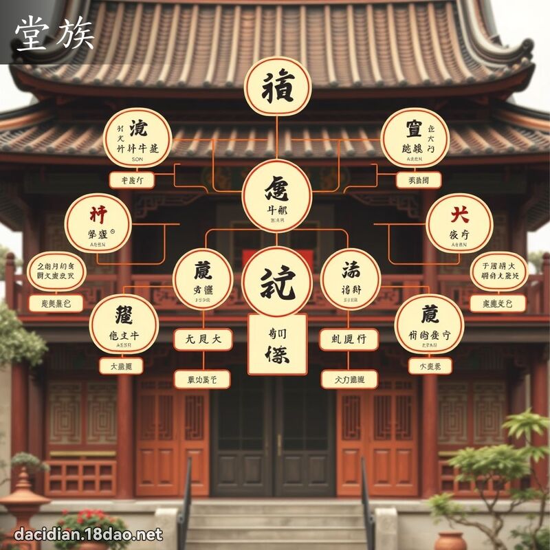 堂族 - 國語大辭典配圖