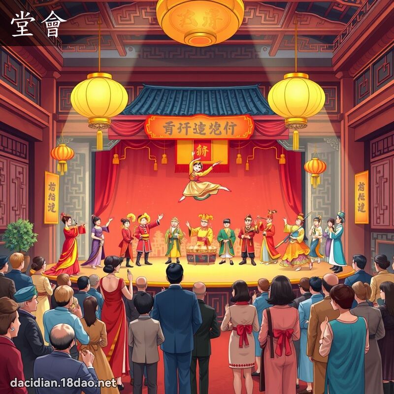 堂会 - 国语大辞典配图