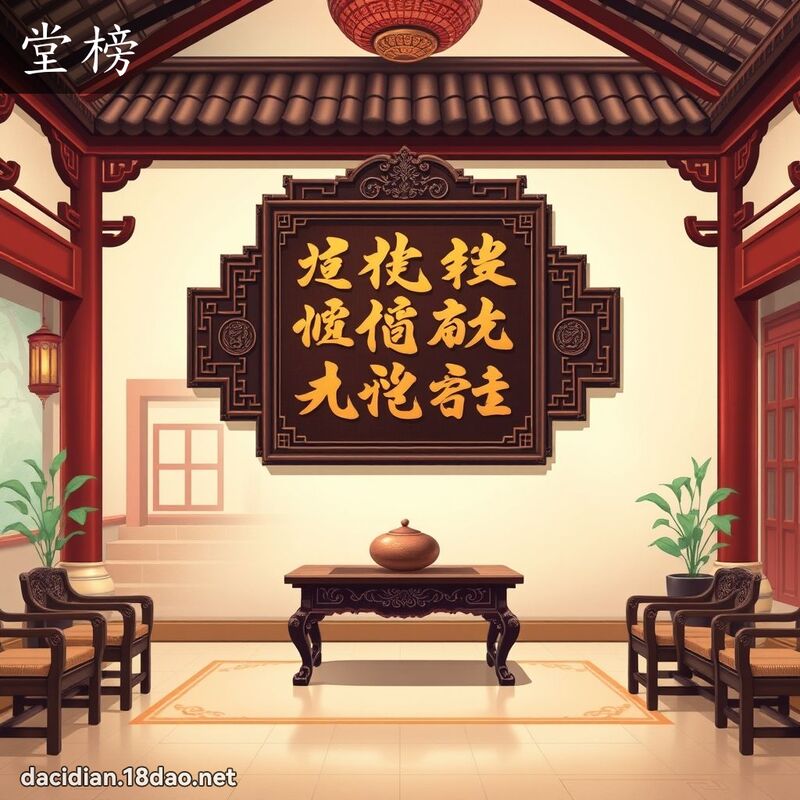 堂榜 - 國語大辭典配圖