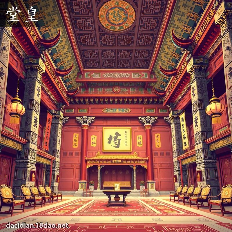 堂皇 - 国语大辞典配图