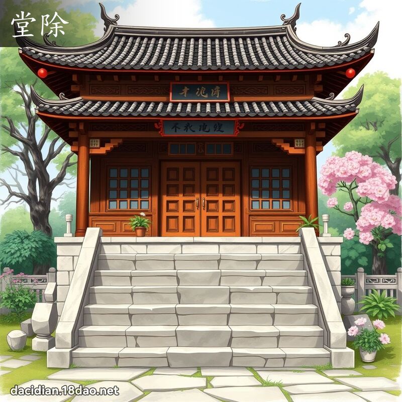 堂除 - 國語大辭典配圖