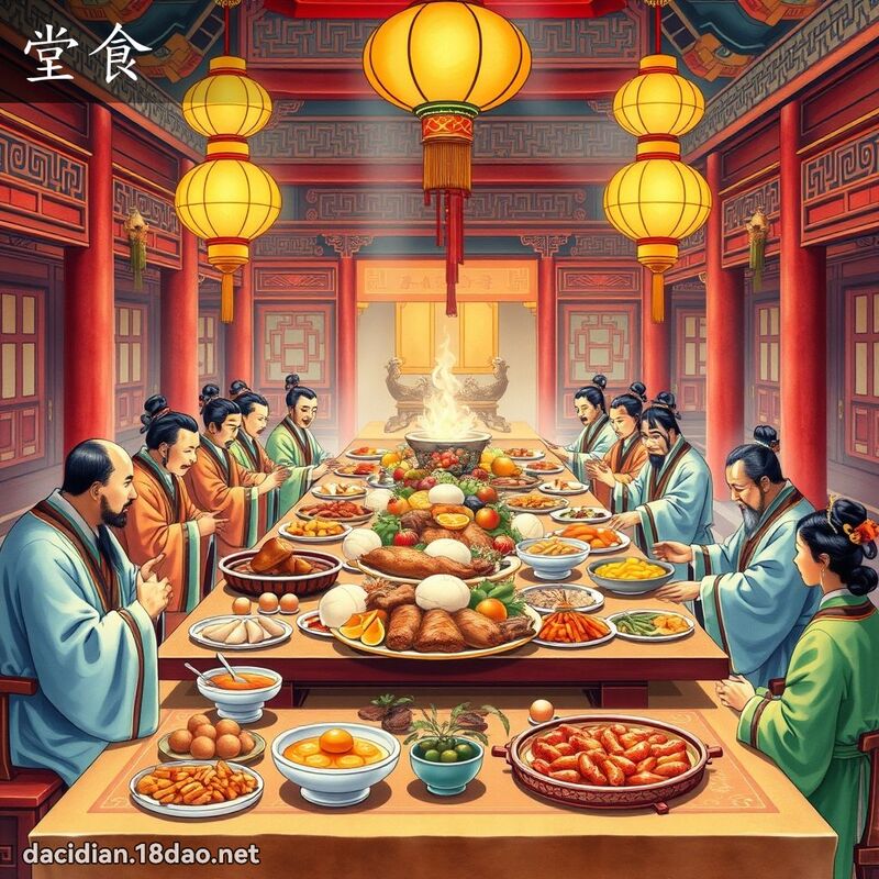 堂食 - 国语大辞典配图