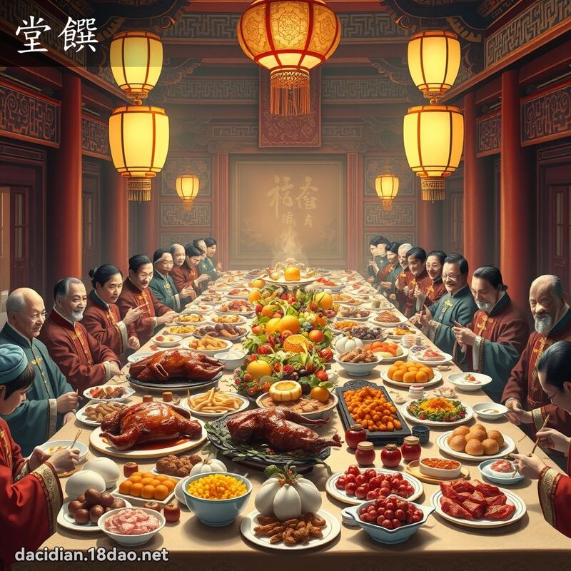 堂饌 - 國語大辭典配圖