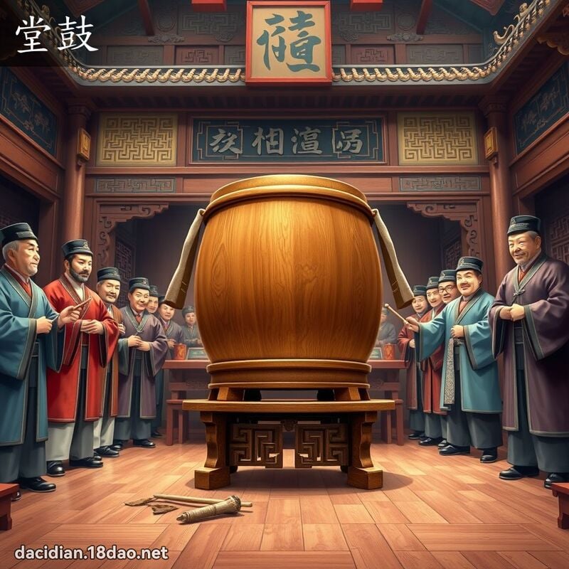 堂鼓 - 国语大辞典配图