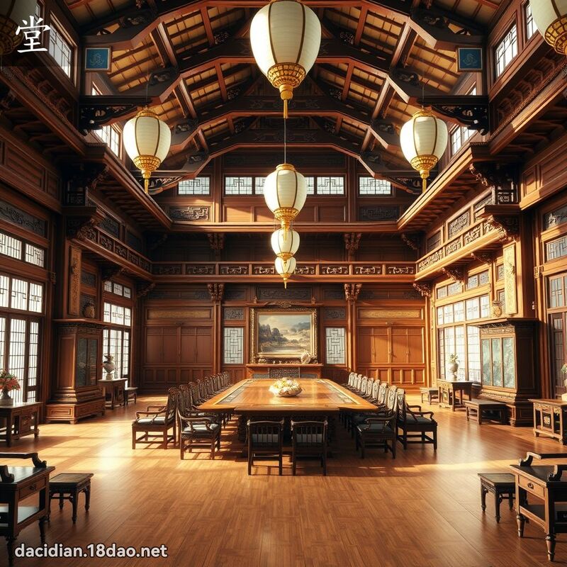 堂 - 國語大辭典配圖