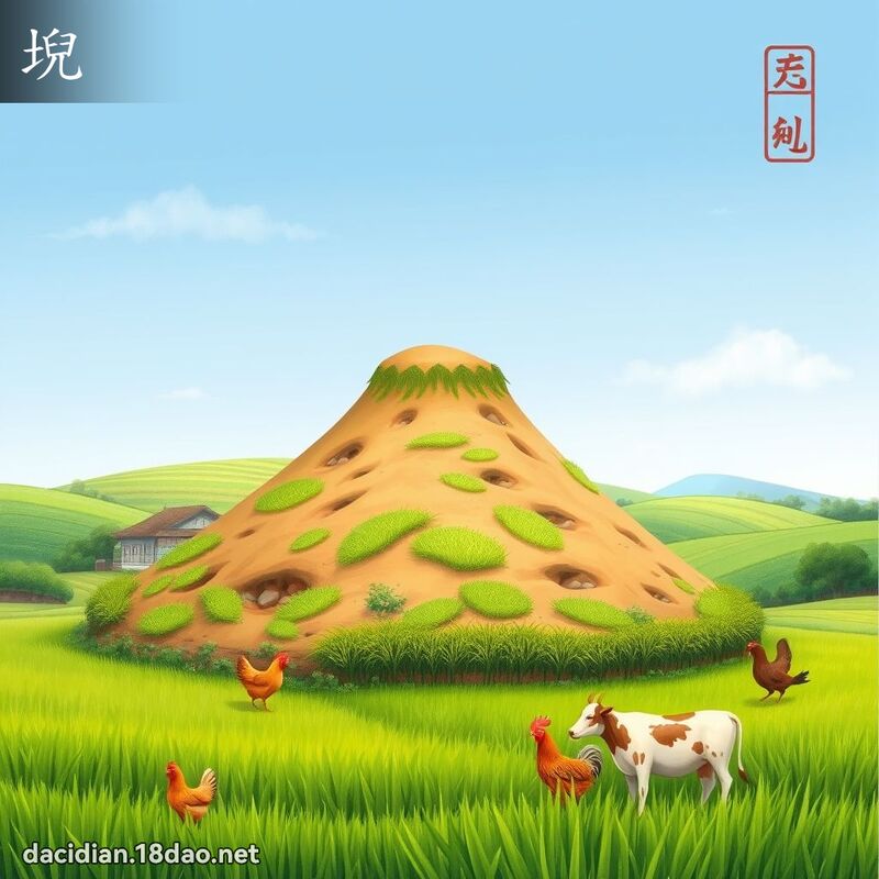 堄 - 國語大辭典配圖