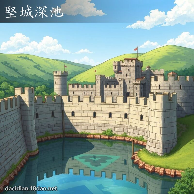 坚城深池 - 国语大辞典配图