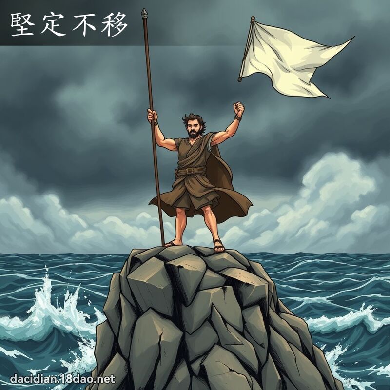 坚定不移 - 国语大辞典配图