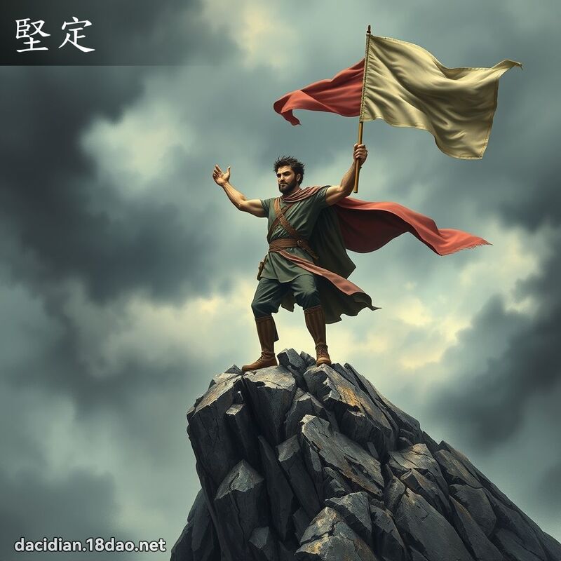 坚定 - 国语大辞典配图
