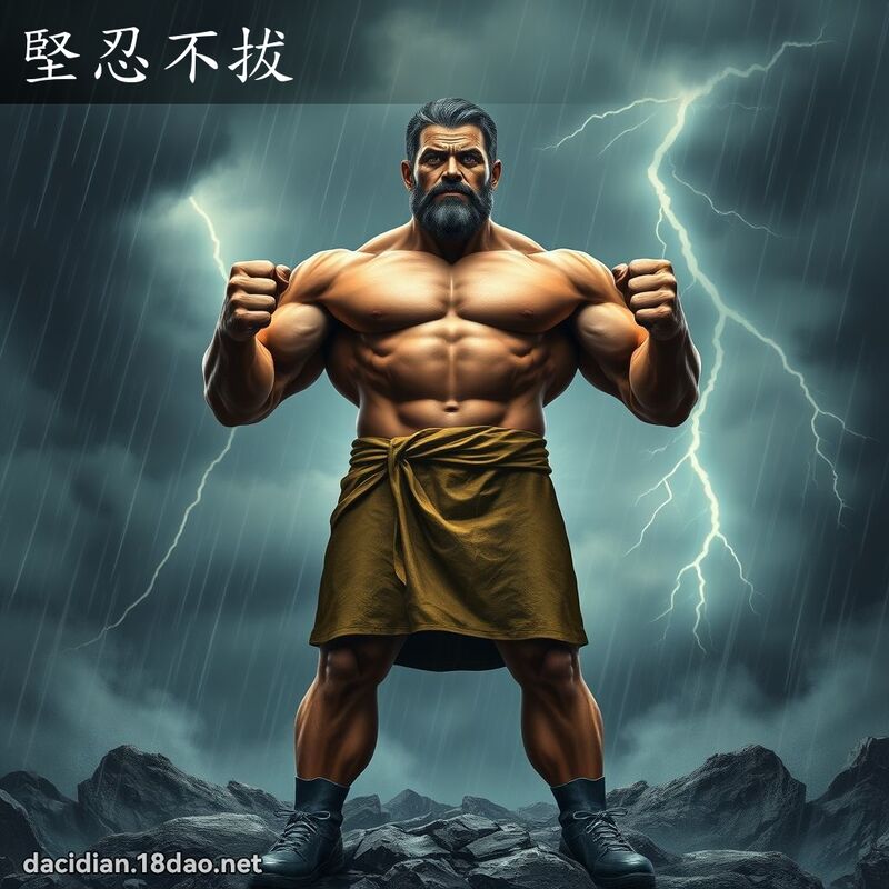 堅忍不拔 - 國語大辭典配圖