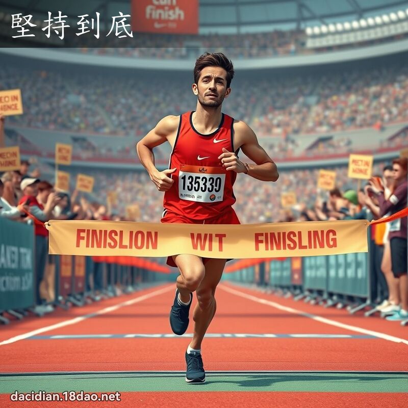 坚持到底 - 国语大辞典配图