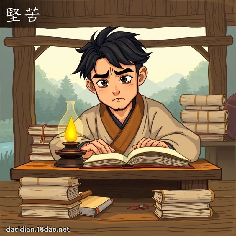 坚苦 - 国语大辞典配图
