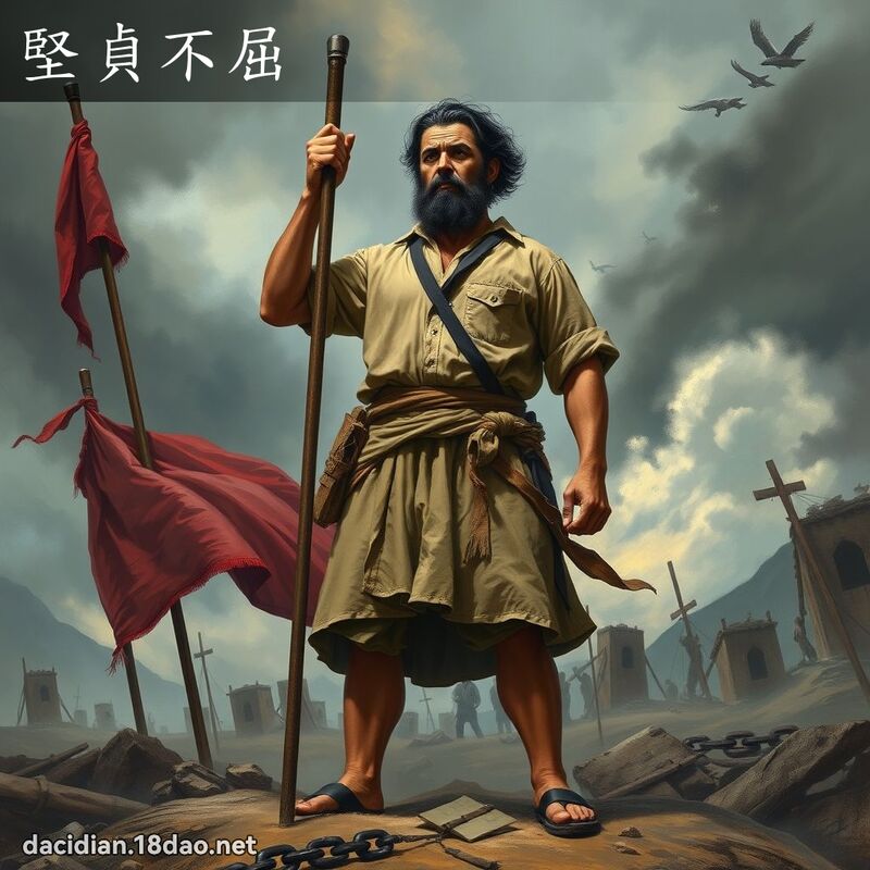 堅貞不屈 - 國語大辭典配圖