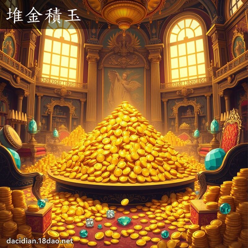 堆金积玉 - 国语大辞典配图